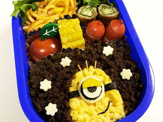 ミニオン♪そぼろ弁当♪キャラ弁